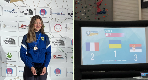 Під керівництвом батьків: скелелазка з Дніпра виграла Кубок Європи U17