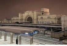 У Дніпрі на вокзалі зменшили зовнішнє освітлення