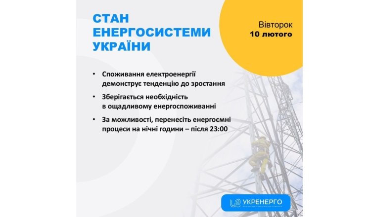 На Дніпропетровщині через удари по енергетиці зафіксували нові знеструмлення
