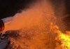 В Кировоградской области после удара вспыхнул пожар на объекте инфраструктуры
