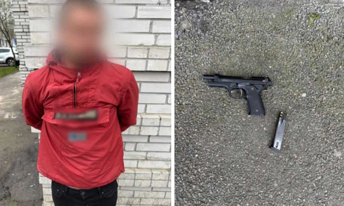 Пьяный мужчина с «пистолетом» напугал людей в Киеве — его задержали