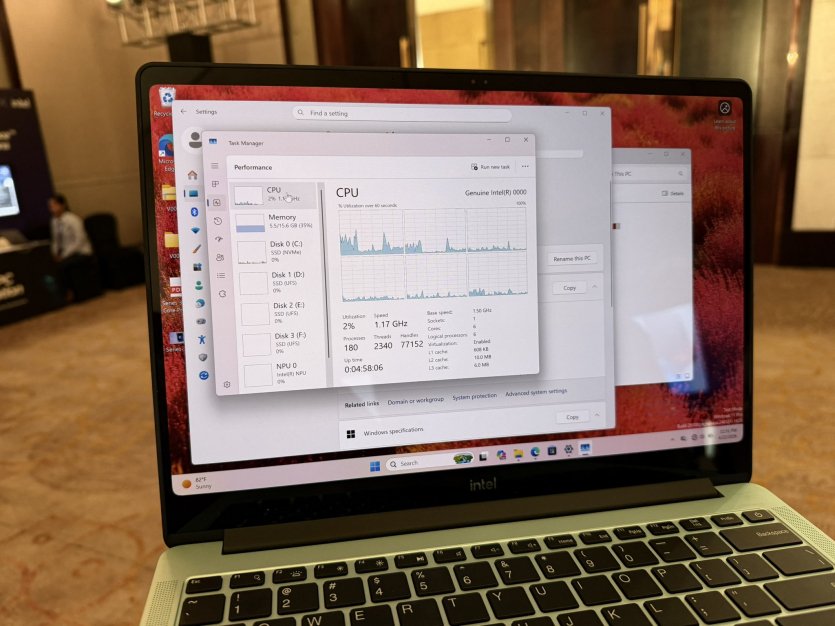 Intel готовит ответ MacBook Neo: засветился первый ноутбук с Wildcat Lake