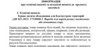 У Дніпрі планують закупити обладнання на дитячі майданчики за 9,4 млн грн