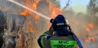 В Ставропольском крае РФ после атаки дронов вспыхнул пожар на химическом заводе «Азот»