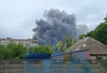 Дроны атаковали Мелитополь, оккупанты стреляли по ним из пулемётов прямо на проспекте. ВИДЕО