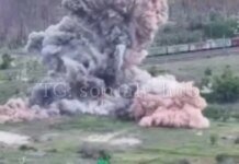 Мощный взрыв и тотальная детонация: украинские истребители Су-27 уничтожили скопление живой силы врага. ВИДЕО