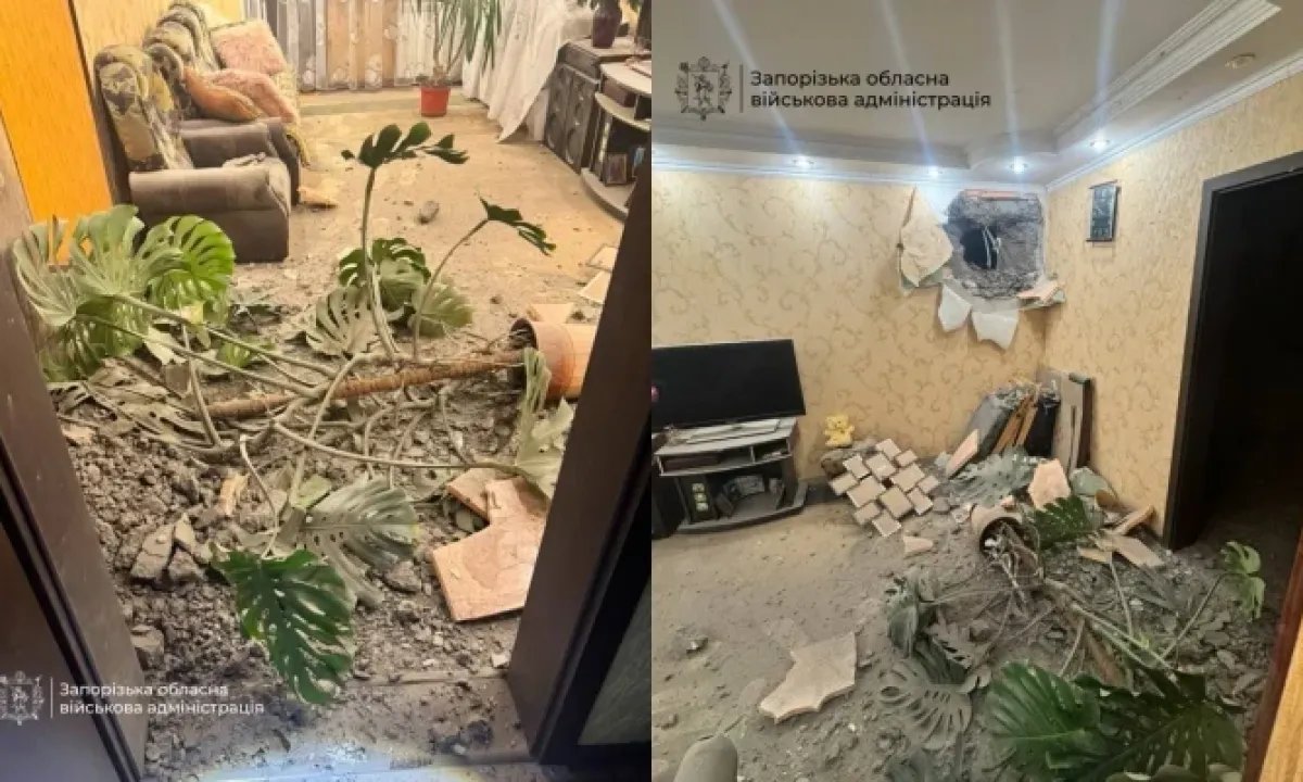 Разрушенное здание и поврежденная многоэтажка: 3 июня россияне дважды нанесли удары по Запорожью