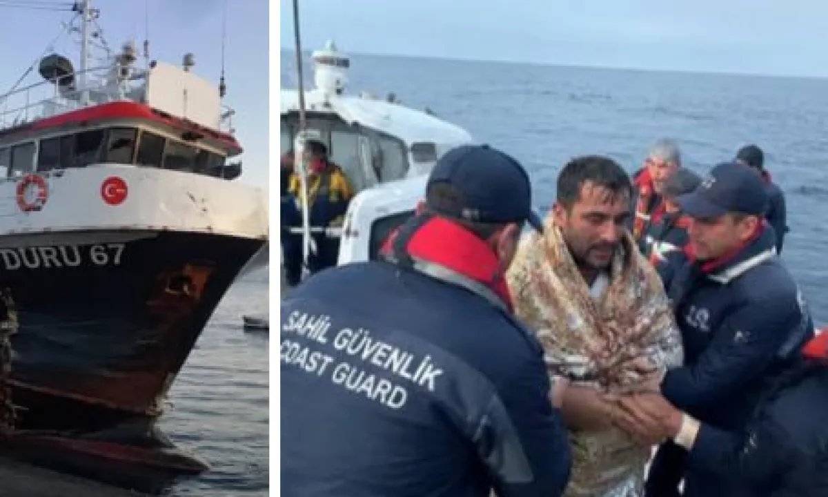 В Чёрном море в районе Севастополя было атаковано и потоплено судно под турецким флагом
