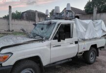 В Краматорске FPV-дрон атаковал автомобиль спасателей. ФОТО