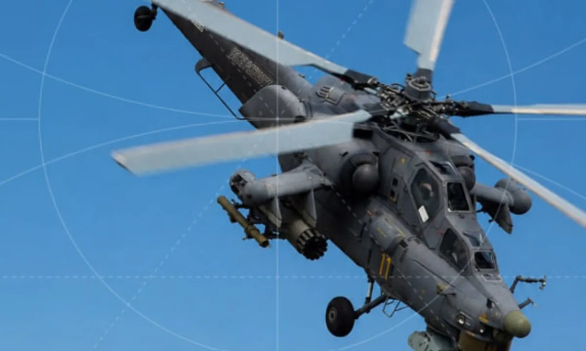 Украинские дроны атаковали российский ударный вертолёт «Ночной охотник» в России