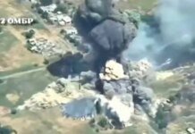 Оккупанты пытались сбить дрон ВСУ, но попали в собственный склад. ВИДЕО