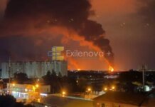 После ночной атаки дронов на Ставрополье горит местный НПЗ. ВИДЕО