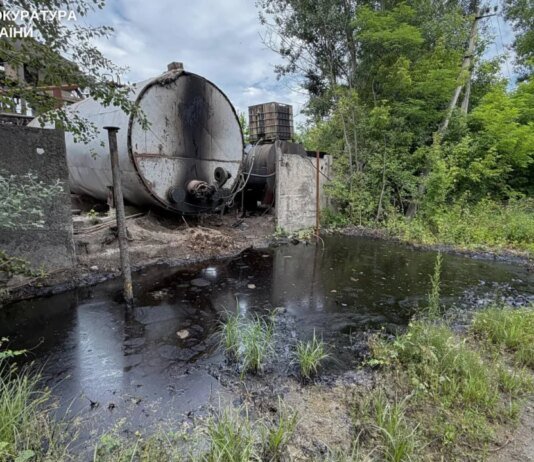 Предприниматель из Винницкой области «заработал» на дорогах и, в придачу, залил нефтью землю в Виннице