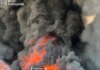 В Киевской области в результате обстрела загорелись склады в Бориспольском и Бучанском районах