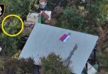 Попытка оккупантов снять пропагандистский ролик с триколором закончилась подрывом вертолета. ВИДЕО