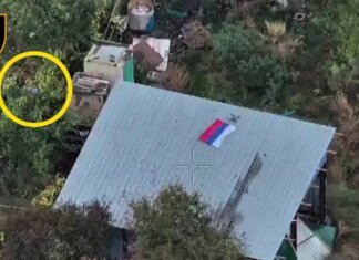 Попытка оккупантов снять пропагандистский ролик с триколором закончилась подрывом вертолета. ВИДЕО