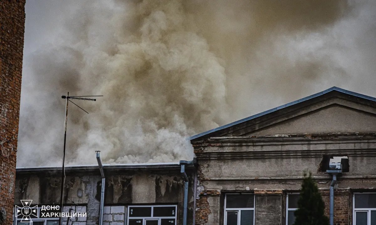 Дрон попал в предприятие в Слободском районе Харькова. ФОТО